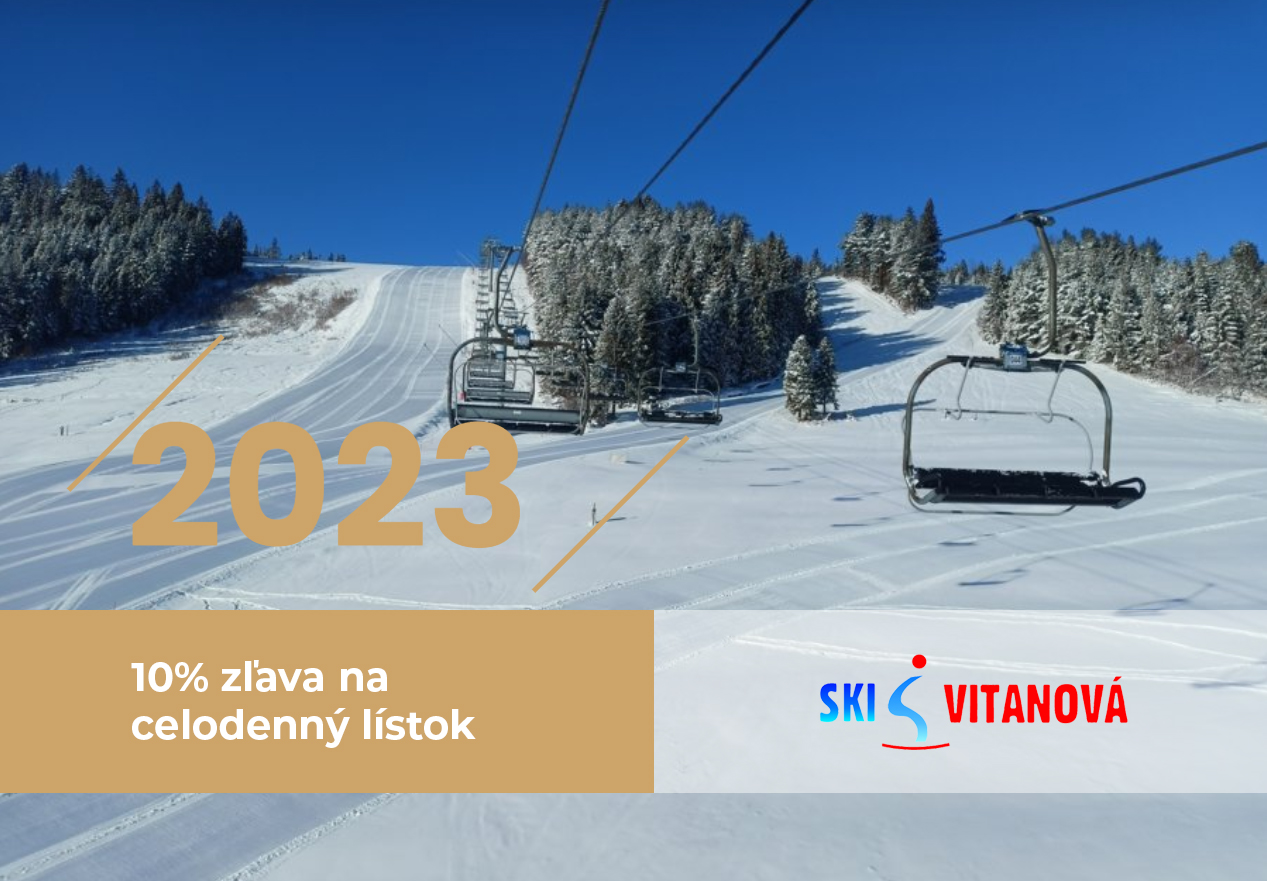 Ski Vitanová - 10% zľava na celodenný lístok